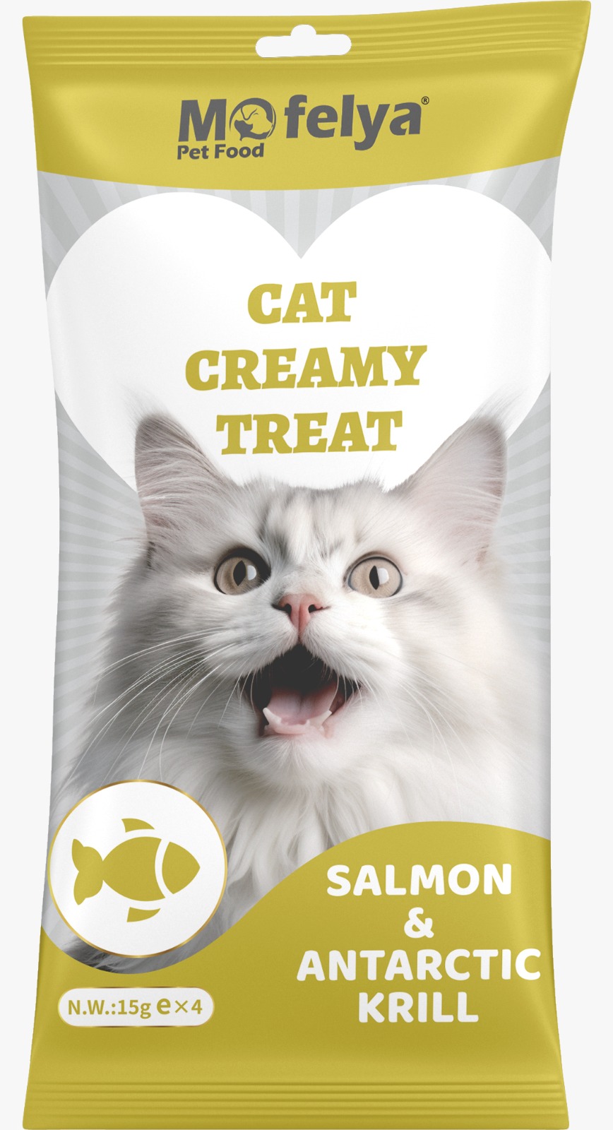 Mofelya Cat Creamy Treats - Salmon and Antarctic Krill